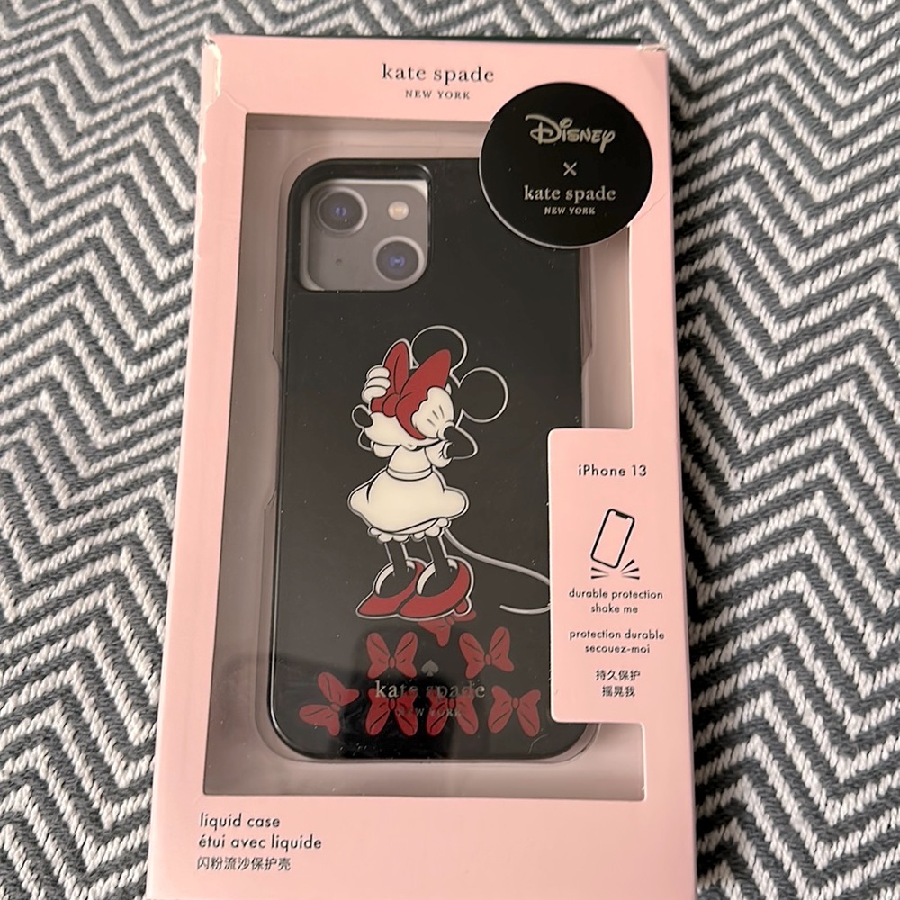 Kate spade Disney Minnie Mouse iPhone 13 case ( the bows move )